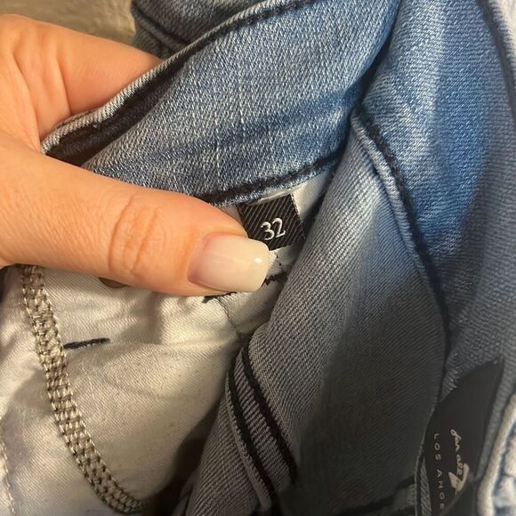 ✨7 For All Mankind Mens The Straight Leg Sz 32 Jeans in Light Bay✨ - Picture 4 of 6